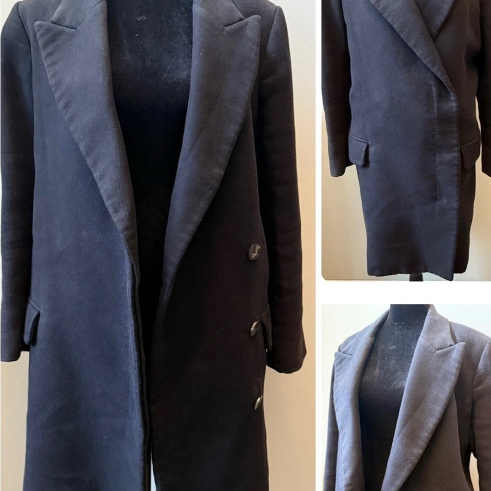 The Row Black Wool Blend Car Coat 8